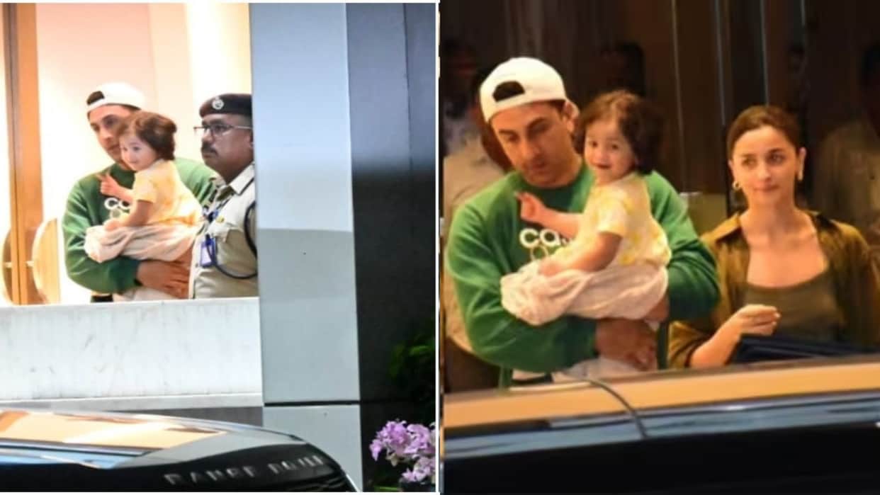 Ranbir Kapoor daughter Raha Alia Bhatt he returned to Mumbai from Anant Ambani Radhika Merchant cruise party
