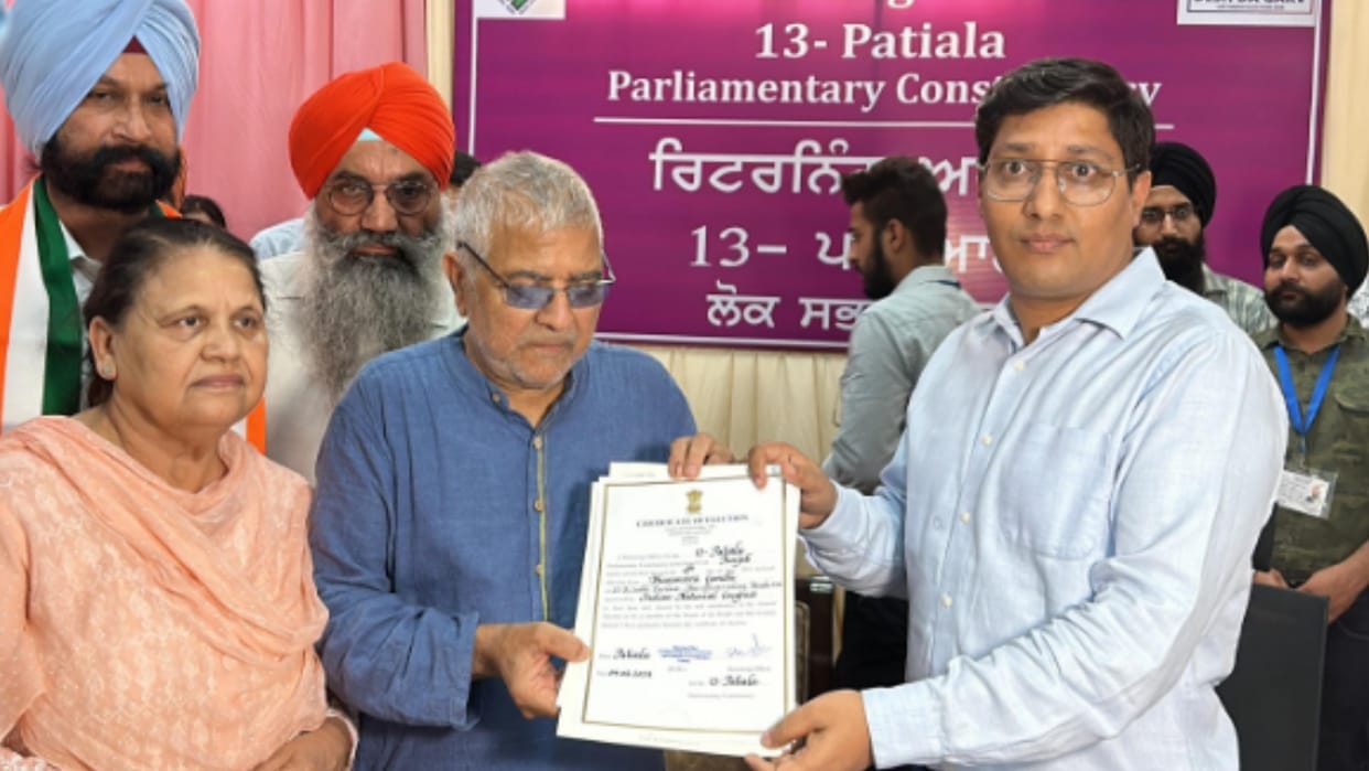 Patiala lok sabha election result 2024: Congress dharamvir gandhi Won
