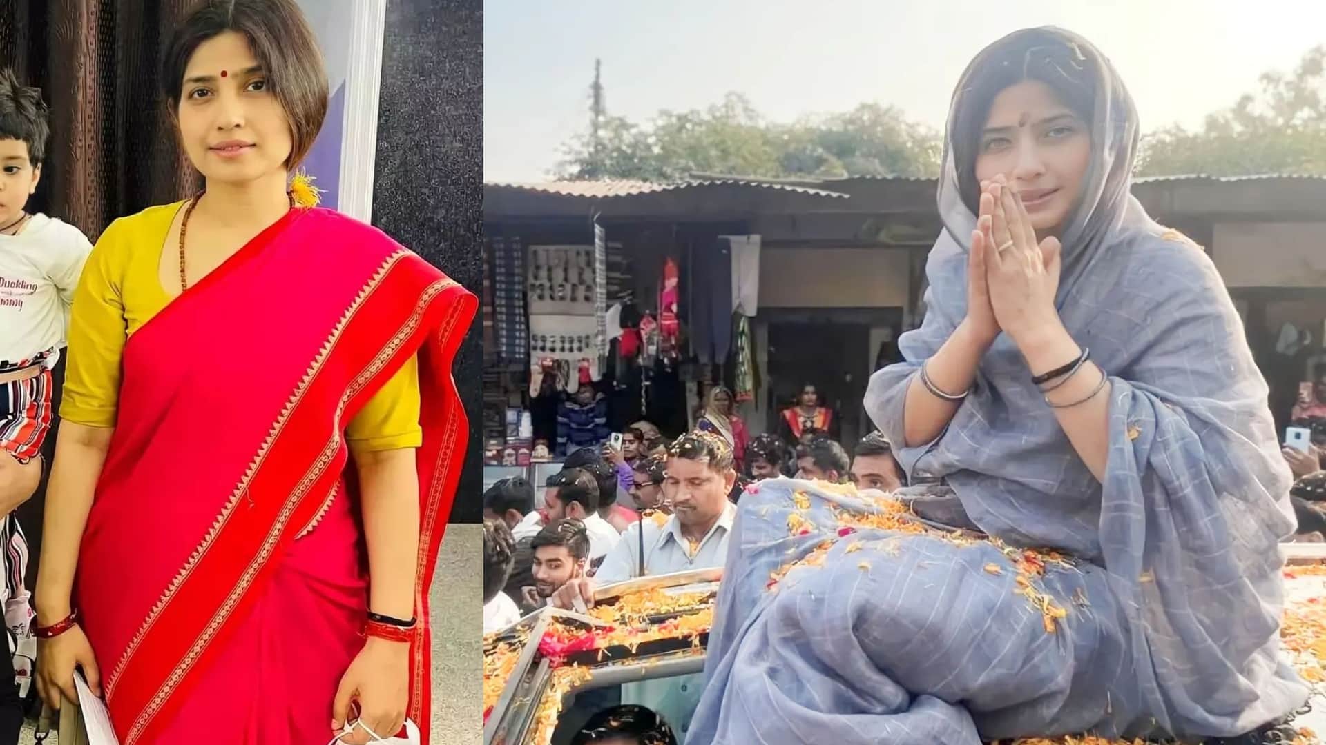 Handloom Saree collection inspired by Lok Sabha election candidate Dimple yadav to kangana ranaut