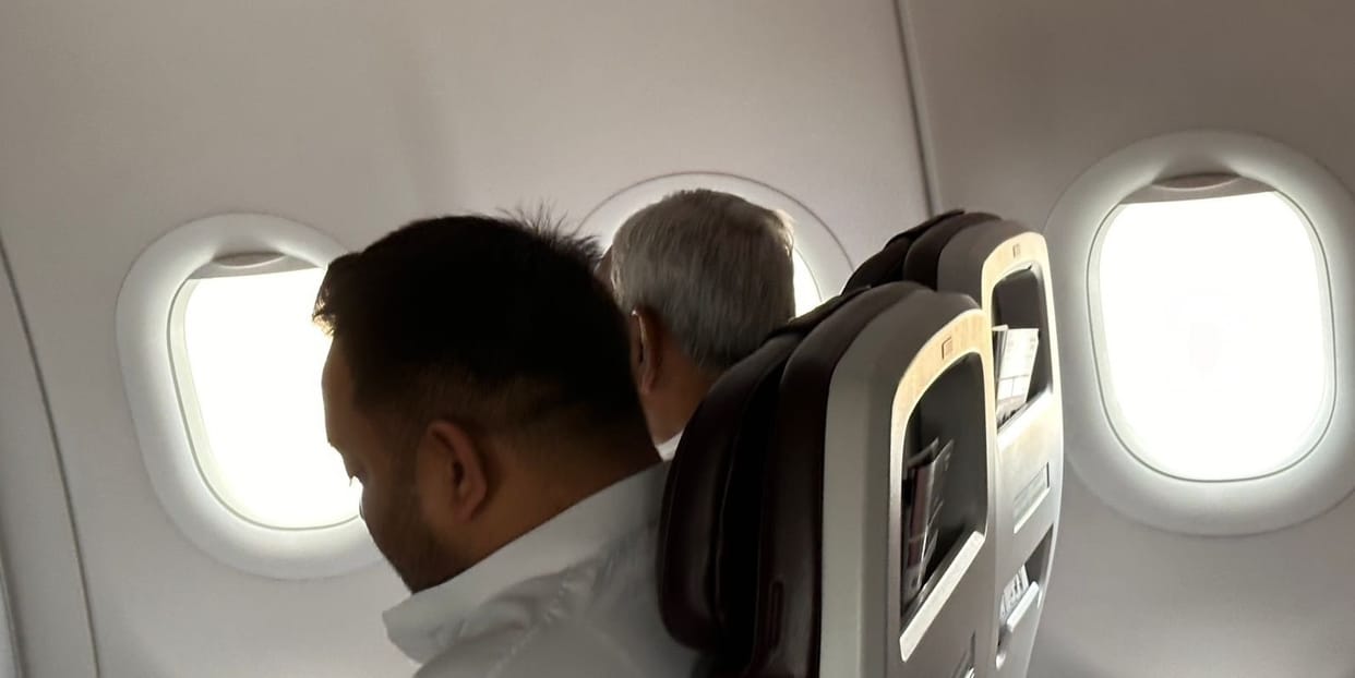 Bihar News: CM Nitish and Tejashwi Yadav left for Delhi on the same flight, Chirag said - Modi will become PM