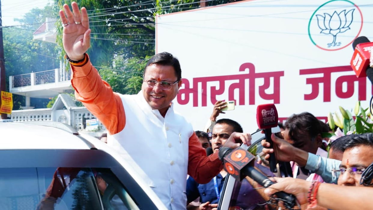 Uttarakhand Lok Sabha Election Results CM Dhami power was seen due to BJP hat-trick