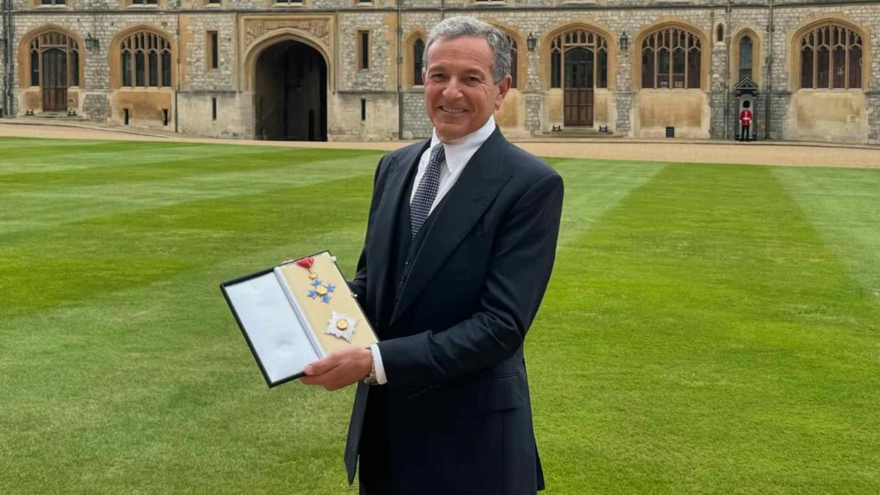Prince William honored Disney CEO Bob Iger received the prestigious honorary Knighthood title