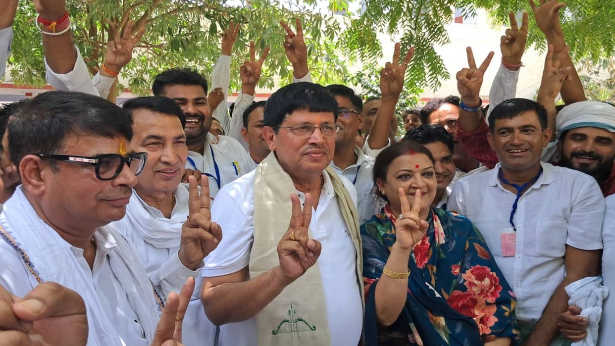 Murarilal Meena Dausa Result maintained lead till last round Counting of votes says in joy of victory