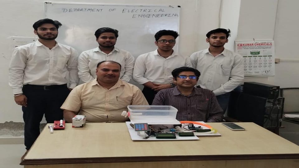 Students prepared smart meter it will tell whether water is potable or not Three sensors will work