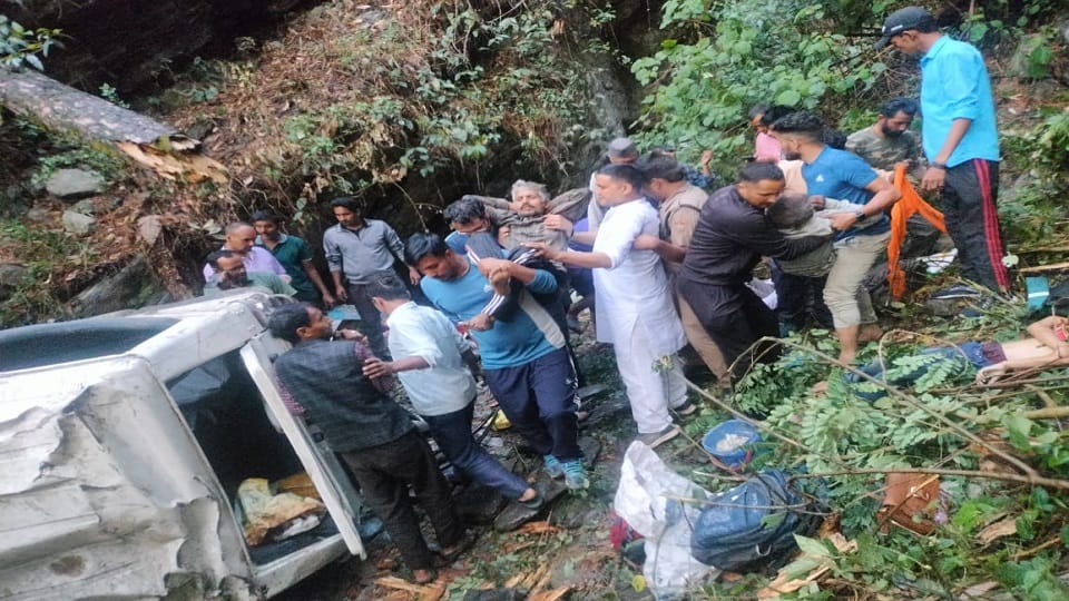 Three members of a six-member family died in a road accident in Patlot