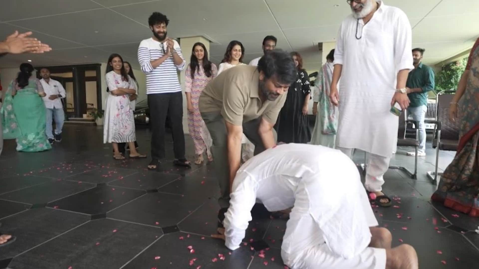 Actor Pawan Kalyan Family Wife Son Chiranjeevi Ram Charan Allu Arjun Varun Tej Disprj