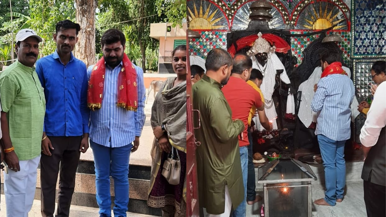 After the demolition of Nath Fort, Bunty Sahu reached Shahdol and paid obeisance at Mother's court