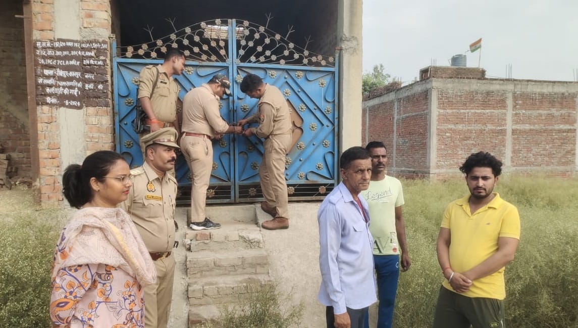 Bikaru case Accused Manu Pandeys property confiscated, revenue and police team sealed his house