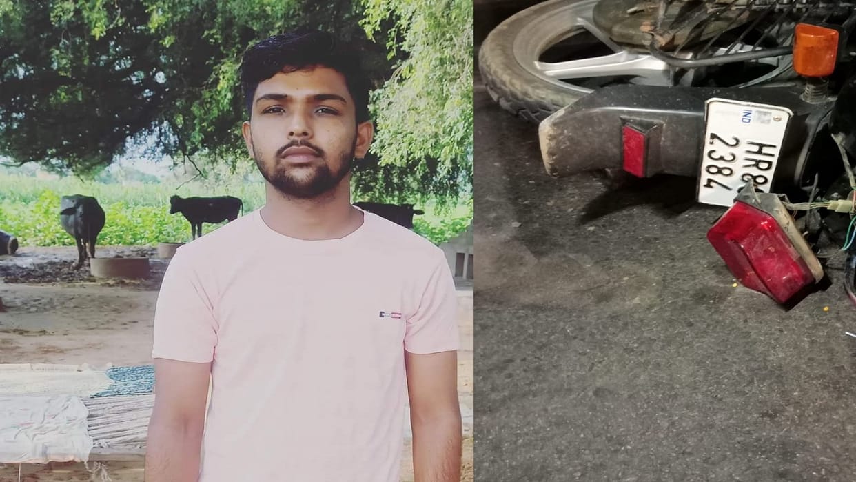 Two friends returning home in Dadri died in road accident, Dinesh was the only son of his parents
