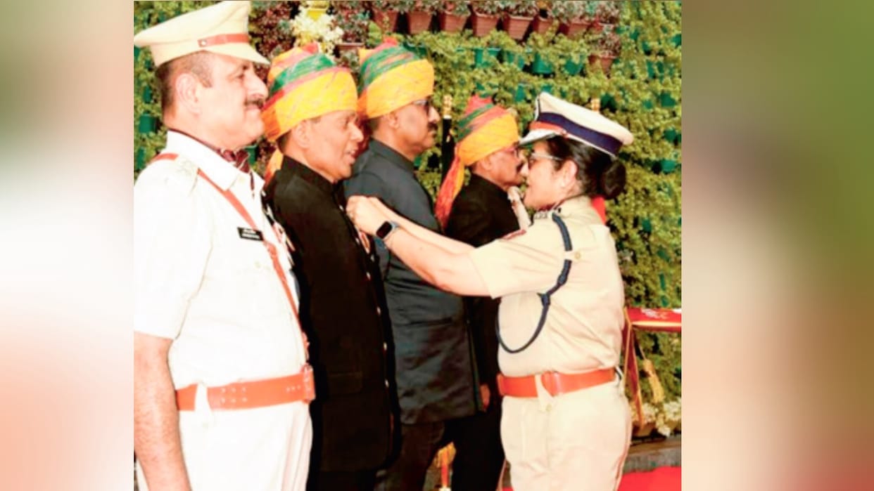 President's Police Medal for Kashmir Singh of Sarkaghat