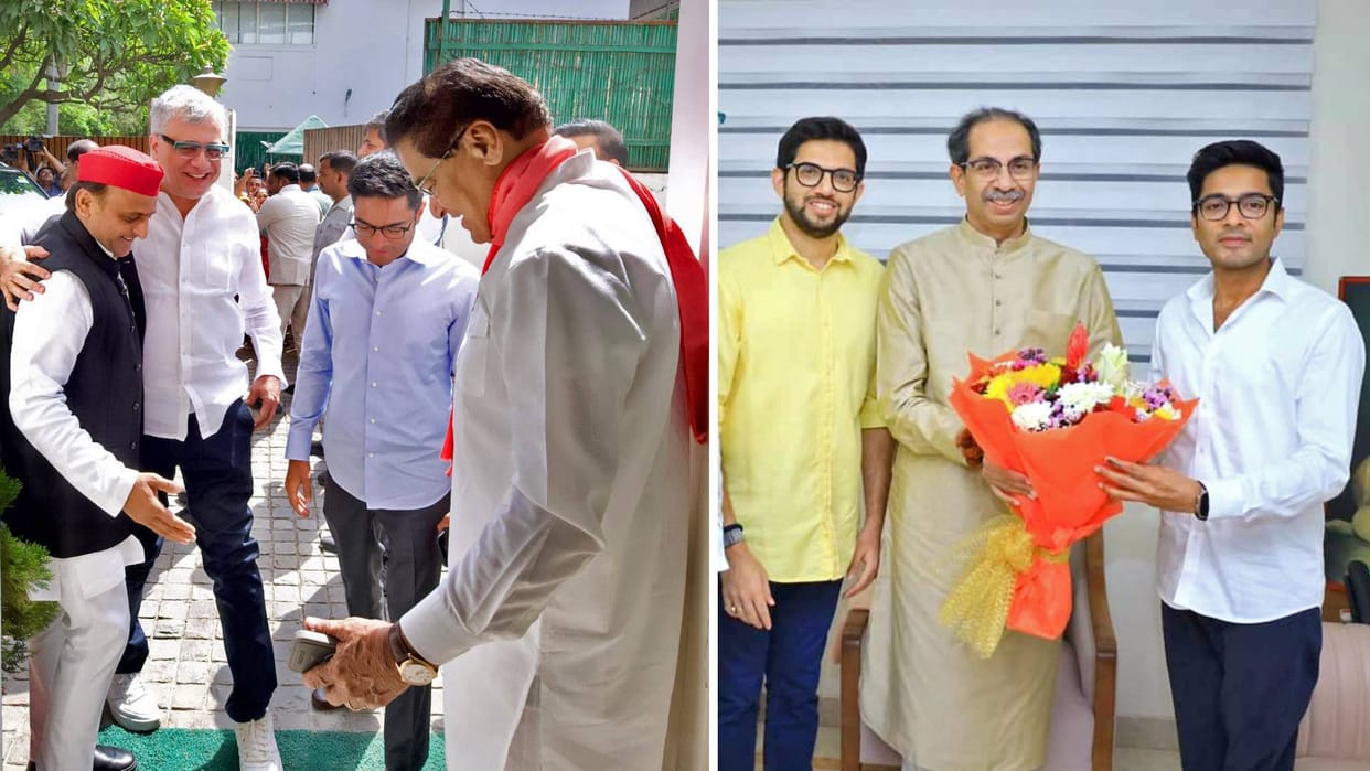 TMC's Abhishek Banerjee meets Akhilesh Yadav in Delhi, Uddhav Thackeray in Mumbai