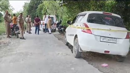 Pratapgarh Crime Gram Pradhan murdered by slitting his throat in Kunda