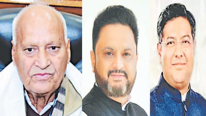 चंद्र कुमार, आशीष बुटेल और भवानी पठानिया।