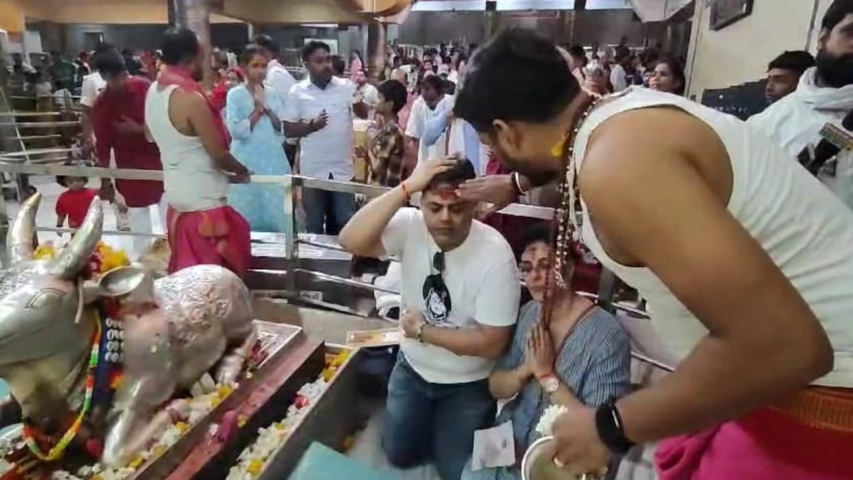 Ujjain Virat Kohli brother reached Mahakal temple to pray for India victory in T20 World Cup