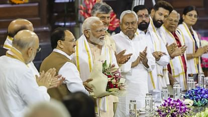 NDA Meeting in Photos Nitish and PM Modi Meets today Ramnath Kovind and Murli Manohar joshi