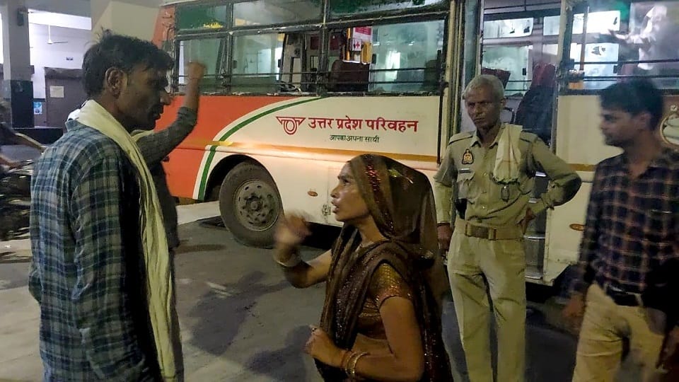Roadways bus hits van