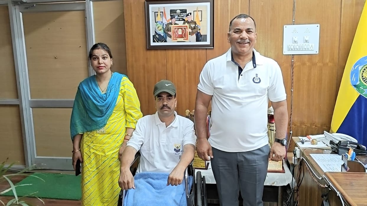 Disabled police personnel gets claim of Rs 22.5 lakh, made possible by efforts of IPS officer Bhagat Singh Tha