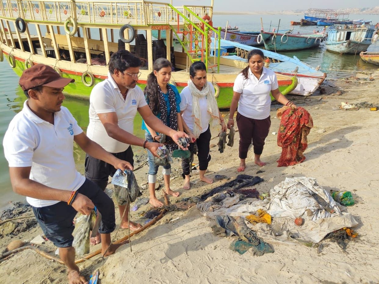 Cleanliness Campaign at Gai Ghat before Ganga Dussehra
