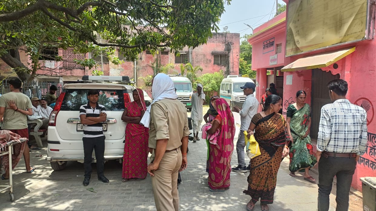 young man died after wall fell during wiring in bhadohi