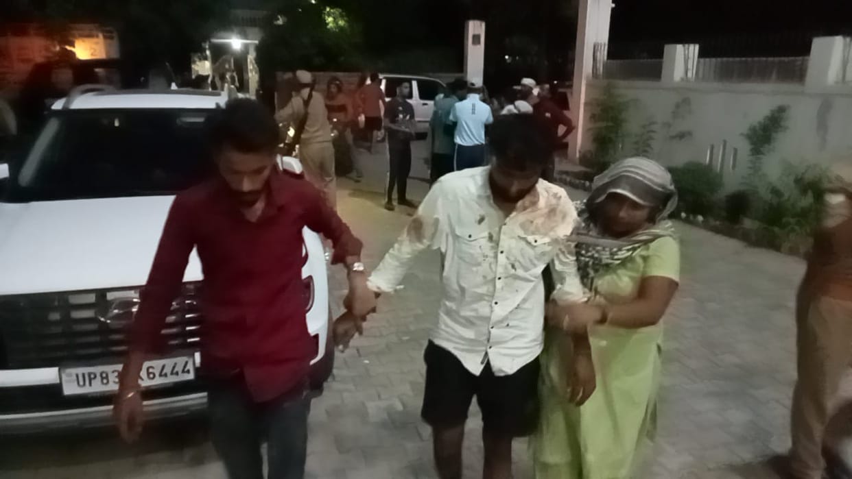 Meerut:Woman family members beat the man,was angry over the court marriage
