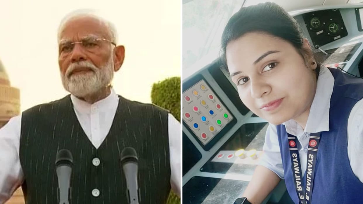 loco pilot srini will a part of PM modi swearing in ceremony she took first Vande Bharat from Cantt to Prayagr