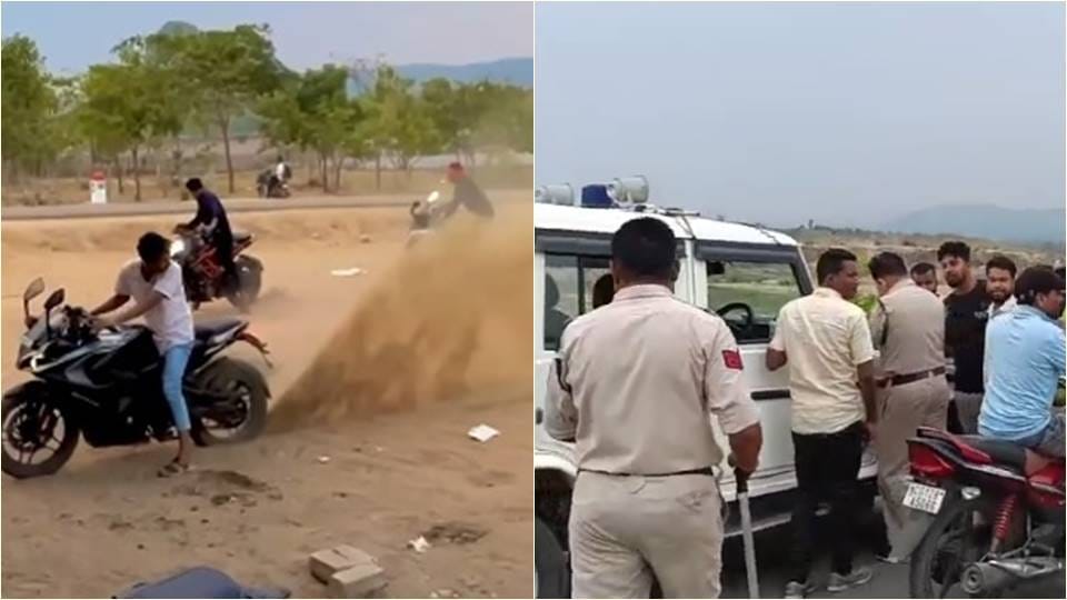 Bikers created ruckus at Jhoraghat picnic spot under Katghora police station area of Korba