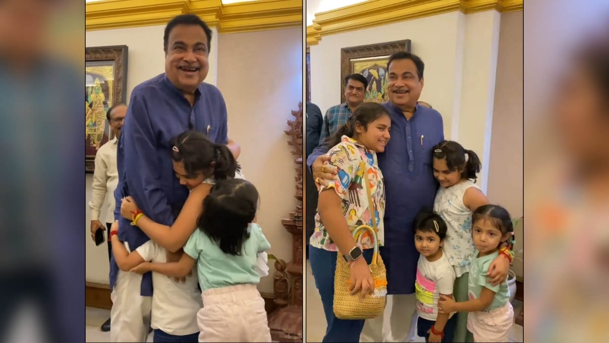 BJP Leader Nitin Gadkari Shares Video of Granddaughters Visit