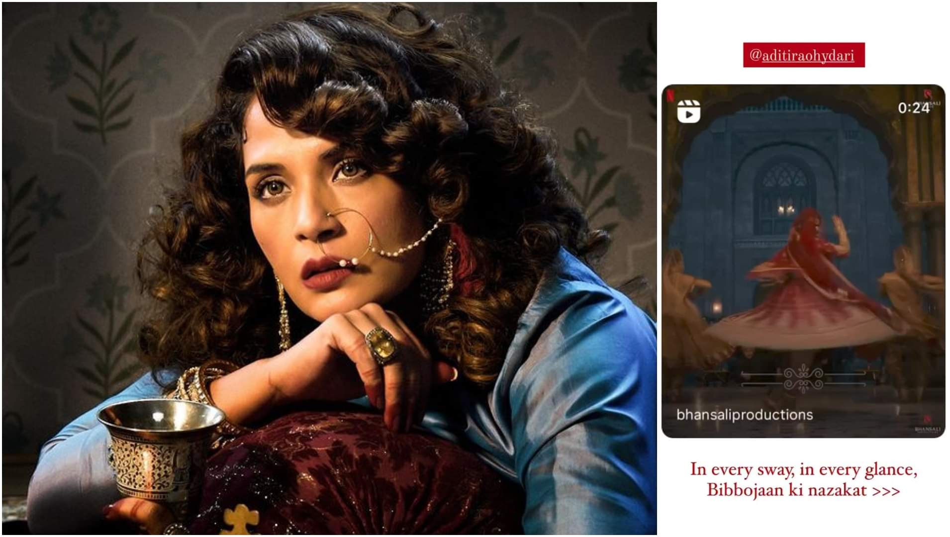 Richa Chadha praises Aditi Rao Hydari for her dance in Sanjay Leela Bhansali directorial Heeramandi