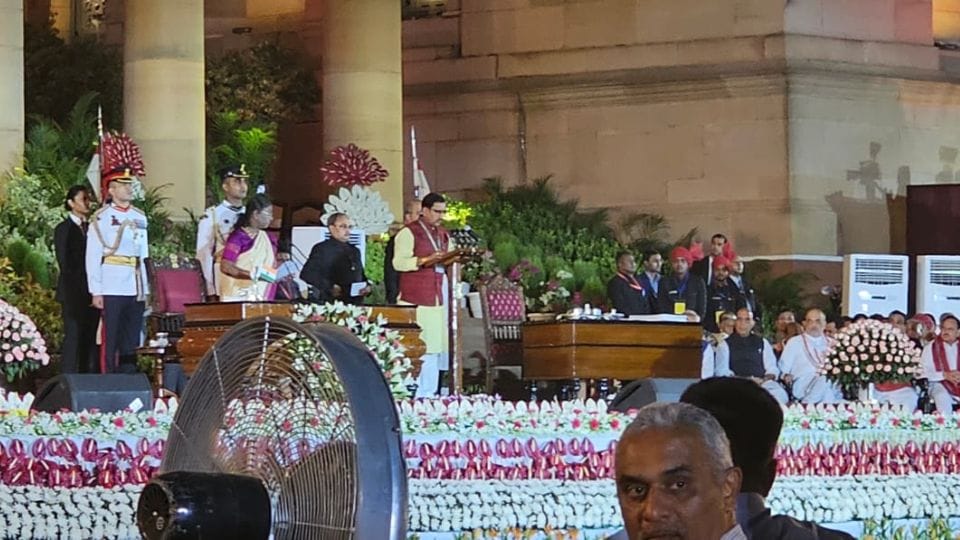 PM Modi Cabinet 2024 Bilaspur BJP MP Tokhan Sahu took oath as Minister of State Chhattisgarh