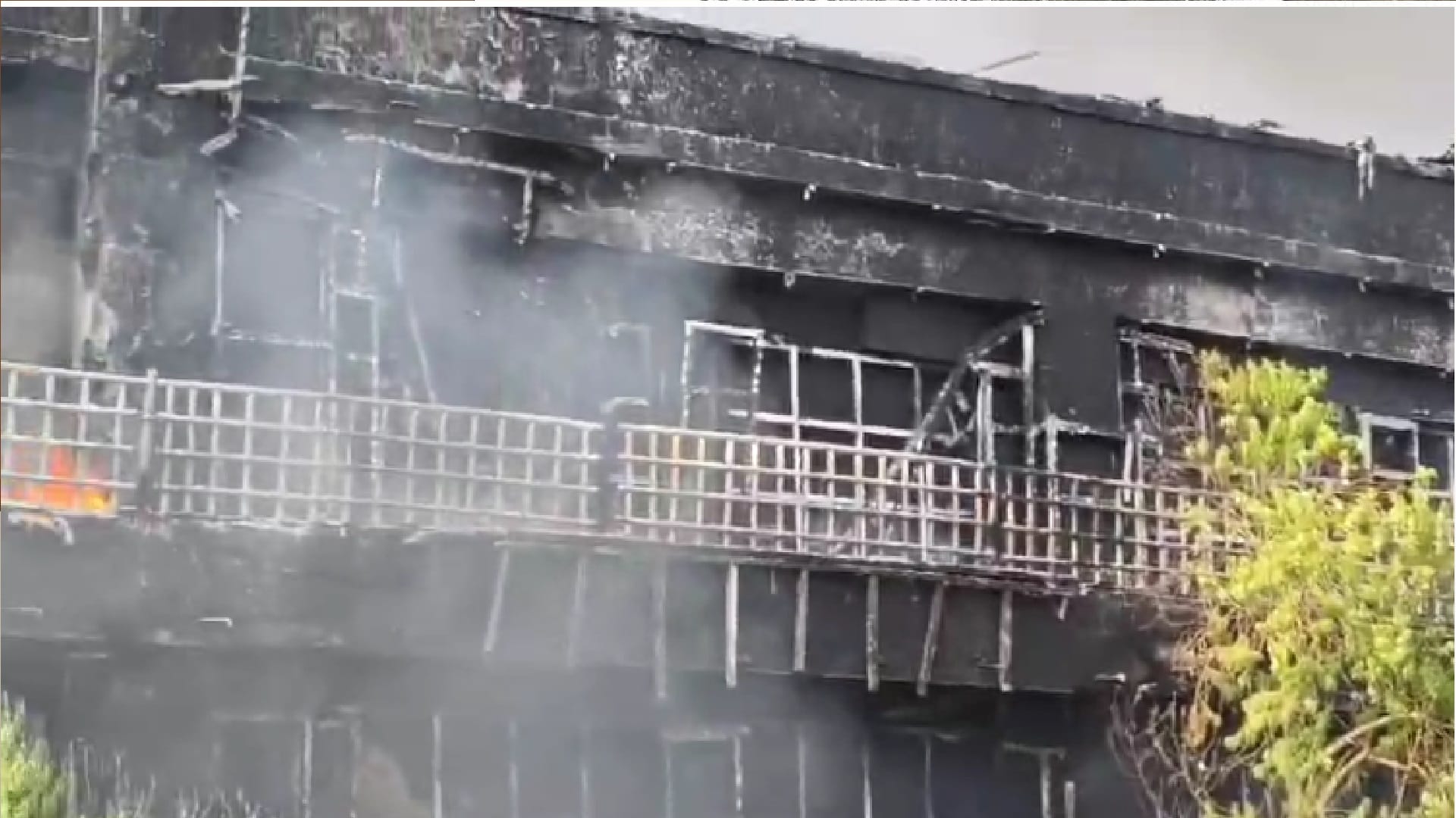 CG fire News : Satnami community protest over breaking of Jaitkham , set fire, see photos