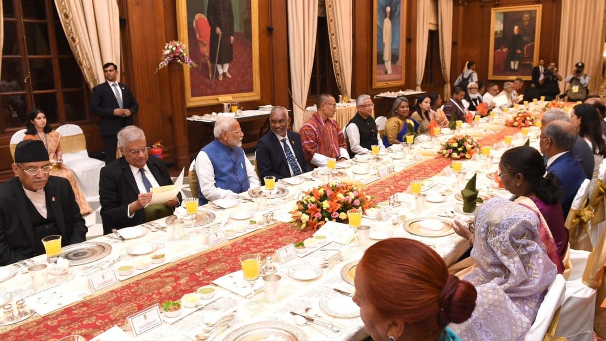 President Draupadi Murmu hosted dinner for foreign guests of seven countries