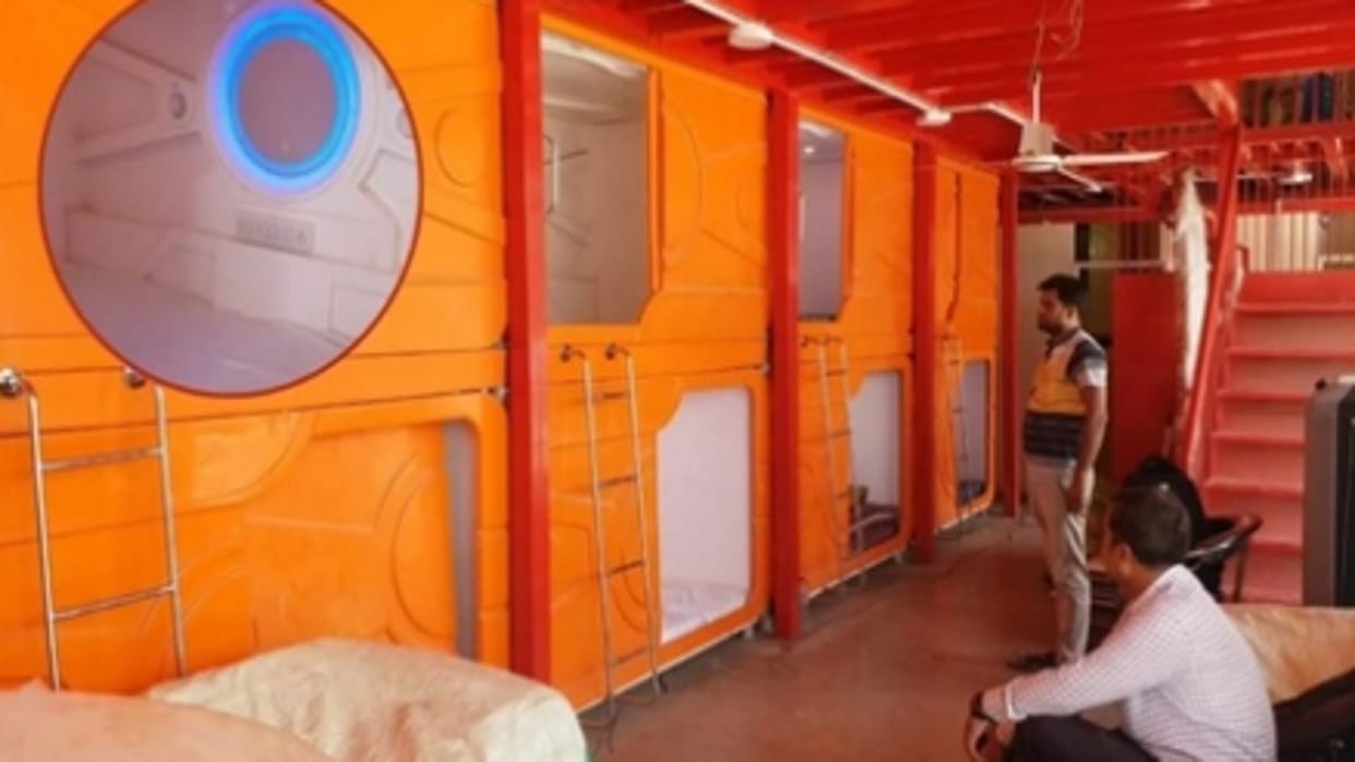 Sleeping Pods: Railway's sleeping pods will be yellow for families