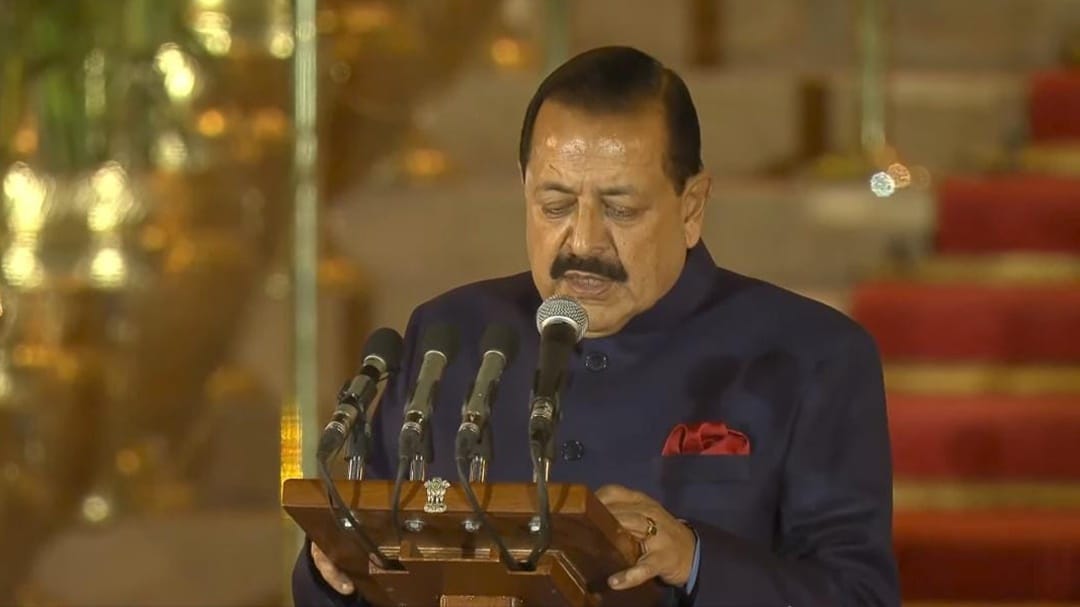 Jammu Kashmir : Dr Jitendra Singh took oath as Minister of State for the third consecutive time