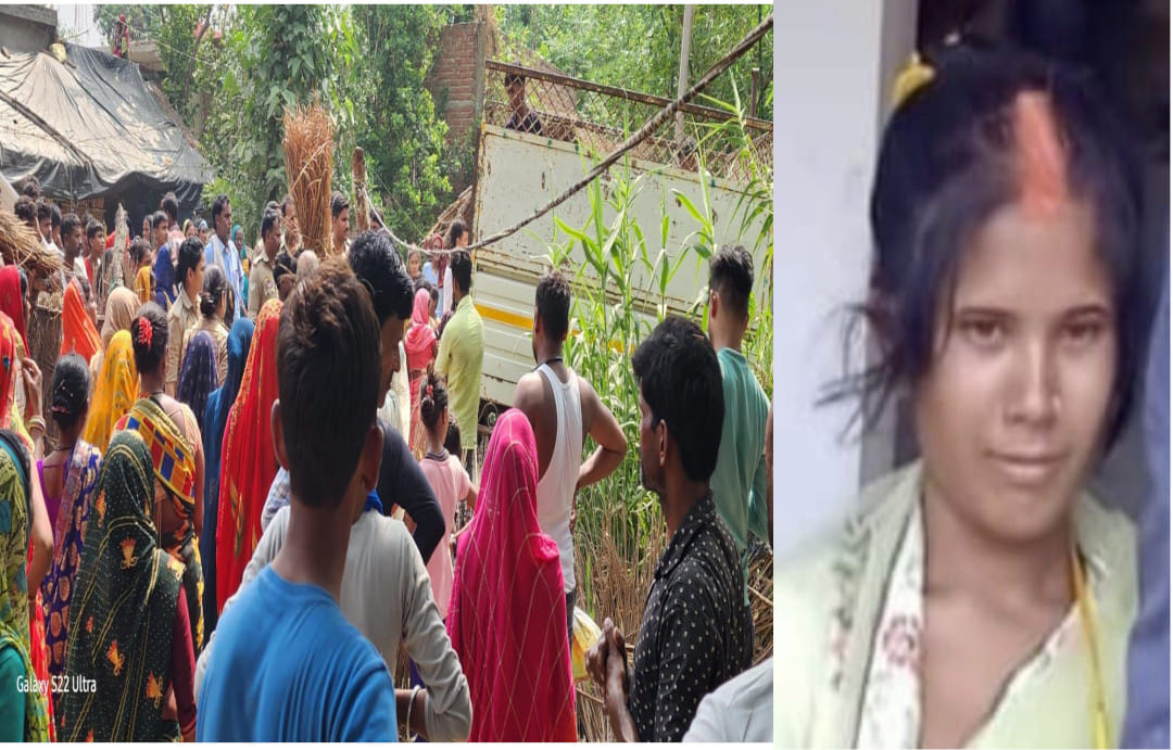 In Maharajganj, a husband strangled his wife to death