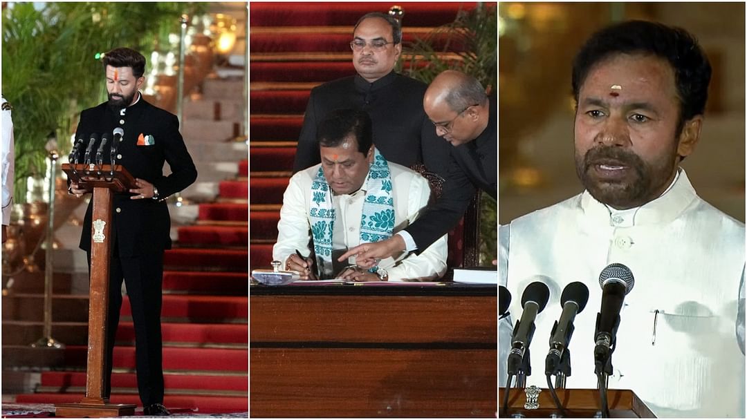 Modi 3.0: From Assam's 'Gamosa' to traditional 'Galaband', how Modi's cabinet looked; took oath in Hindi Engli