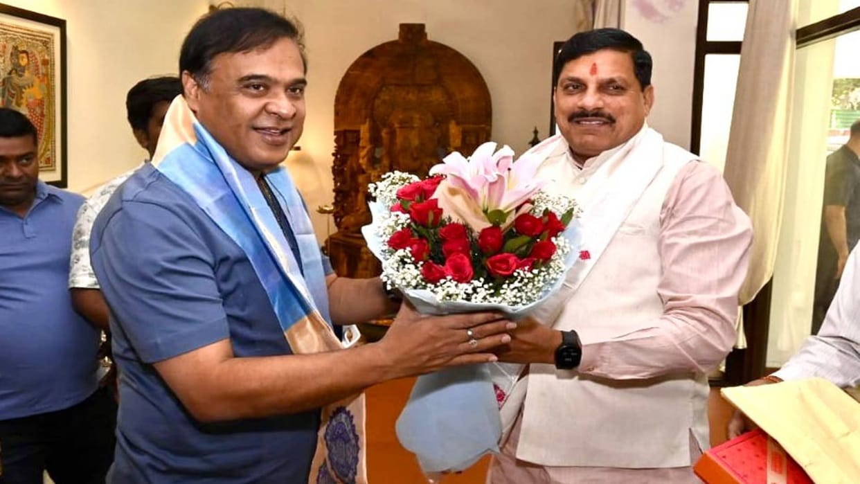 MP News Chief Minister Mohan Yadav met Assam CM met Ashwini Shivraj Goyal Khattar and congratulated them