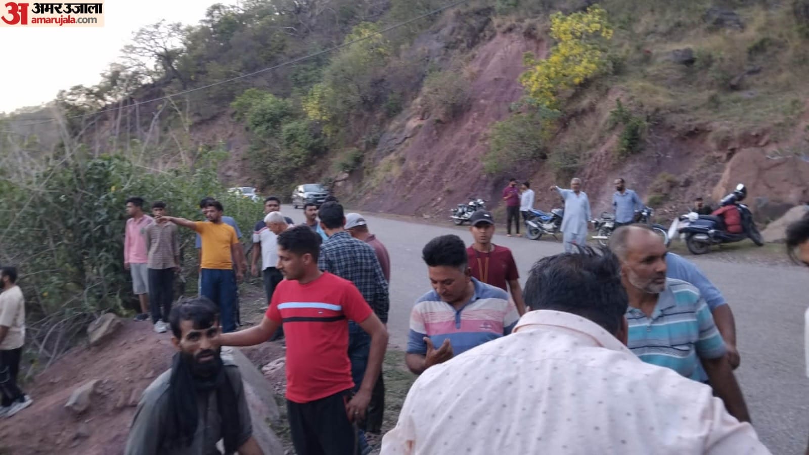 Terrorist attack In Reasi Photos after bus fell into a deep ditch terrorists kept firing bullets