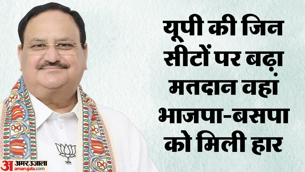 Increased voting percentage went against BSP and BJP in Uttar Pradesh.
