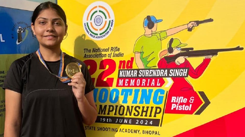 Diya Vashishtha created history by winning gold in shooting