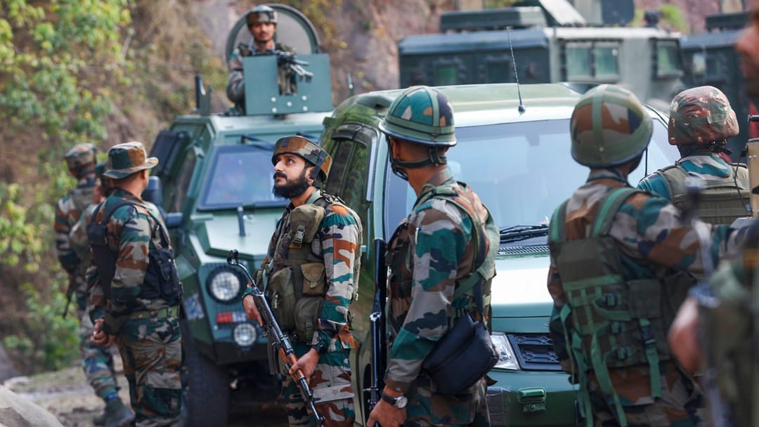 encounter started between security forces and terrorists in Akhnoor