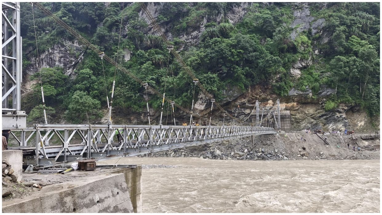 Sikkim: BRO makes the way to North Sikkim 'easy', bridges completed at Fidang and Tung