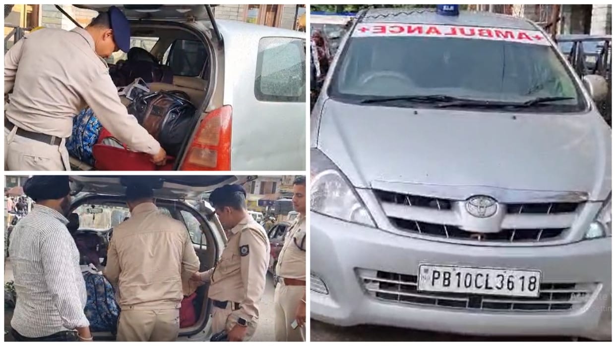 Tourists from Punjab who came to Himachal converted their private vehicle into an ambulance