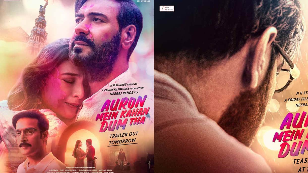 Auron Mein Kahan Dum Tha trailer release ajay devgn tabu Jimmy Shergill Shantanu neeraj pandey Saiee Manjrekar