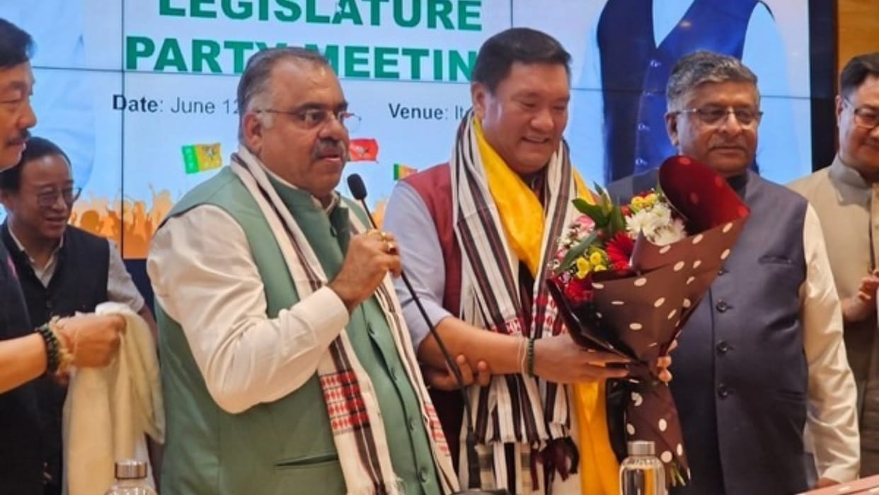 Arunachal Pradesh Govt Formation BJP legislative party Leader Central observer visit Updates in hindi