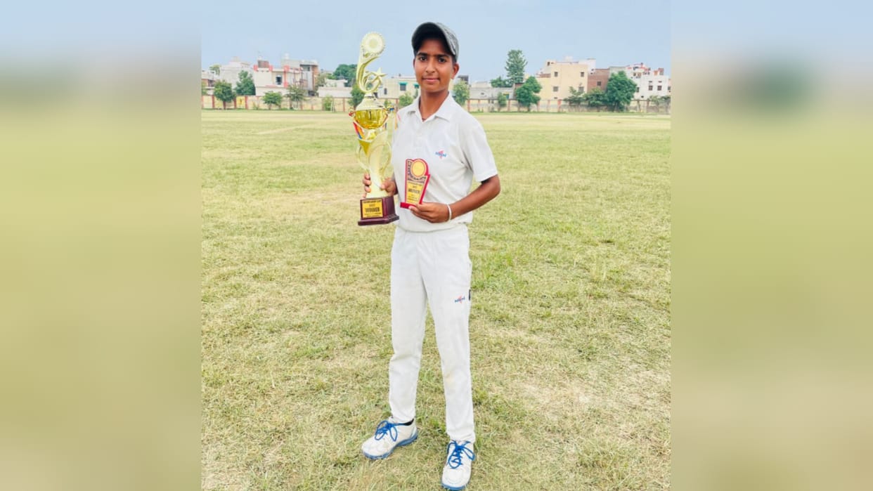 Junior Challenger Trophy: Disha Sharma shines with bat and ball among boys, Player of the Match