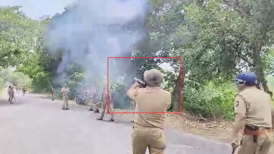 Uproar over BSP leader being detained in Hardoi Stone pelting on police see Photos