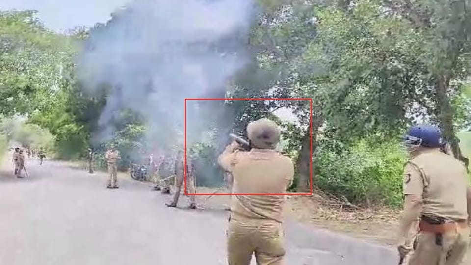Uproar over BSP leader being detained in Hardoi Stone pelting on police see Photos