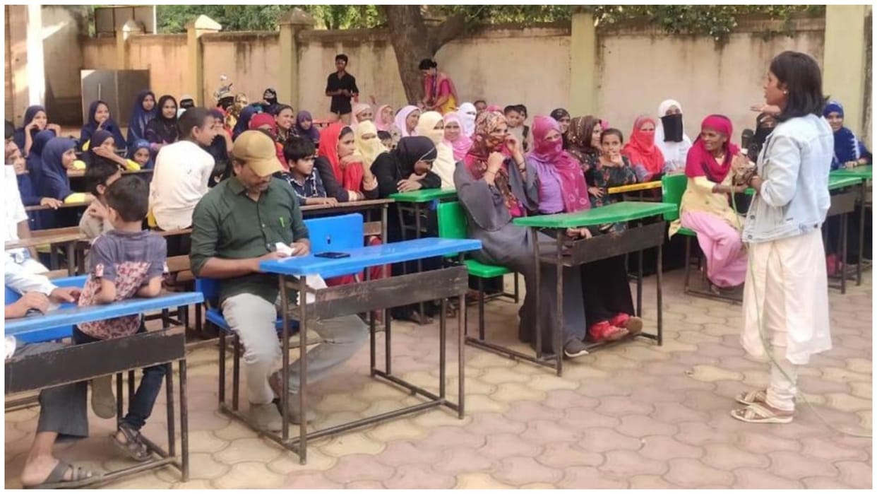 Volunteers are active in the fight to stop child marriage, making people aware