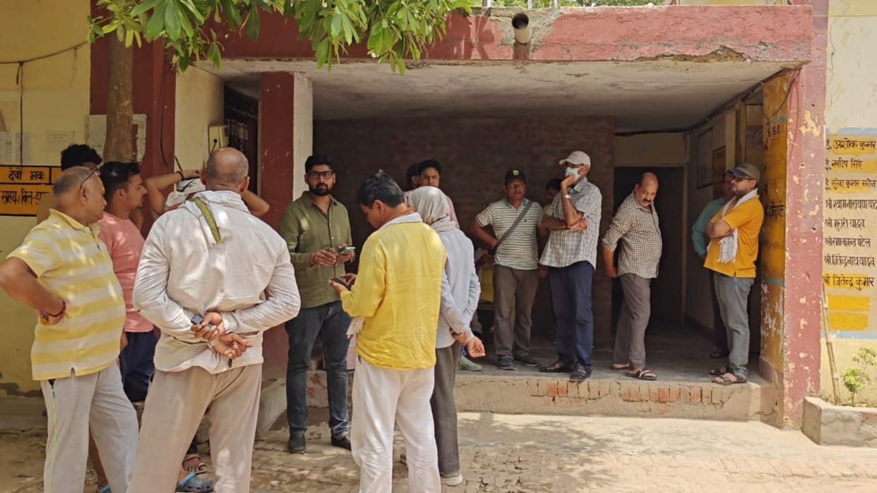 People troubled power cuts protested in varanasi gheraoed the power substation and locked out employees