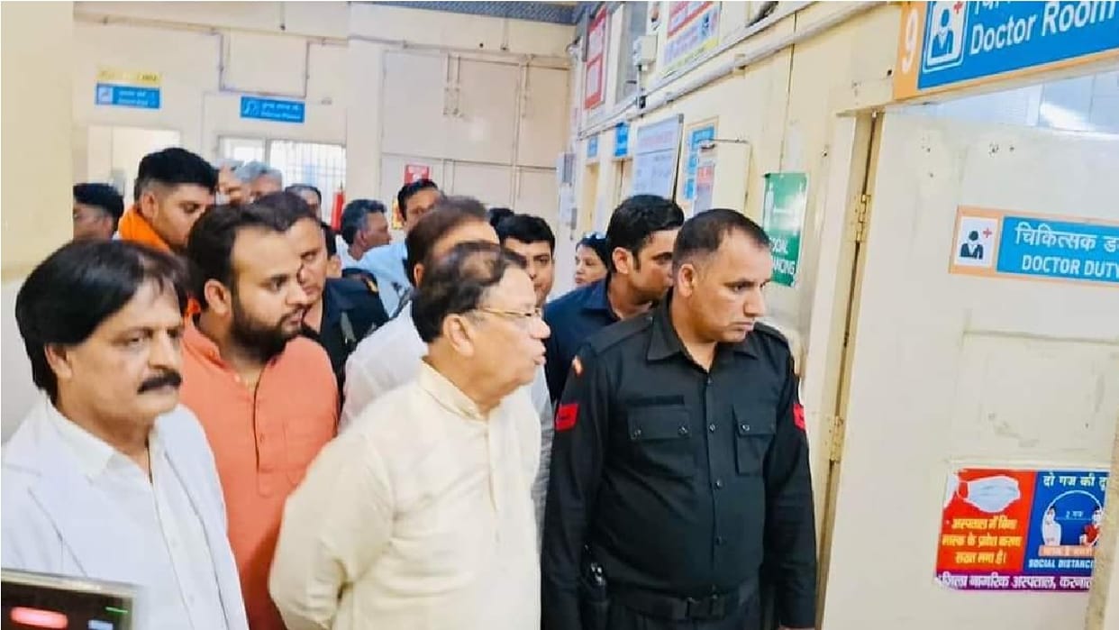 Haryana Health Minister inspected Karnal Civil Hospital, gave instructions to officials in Trauma Center